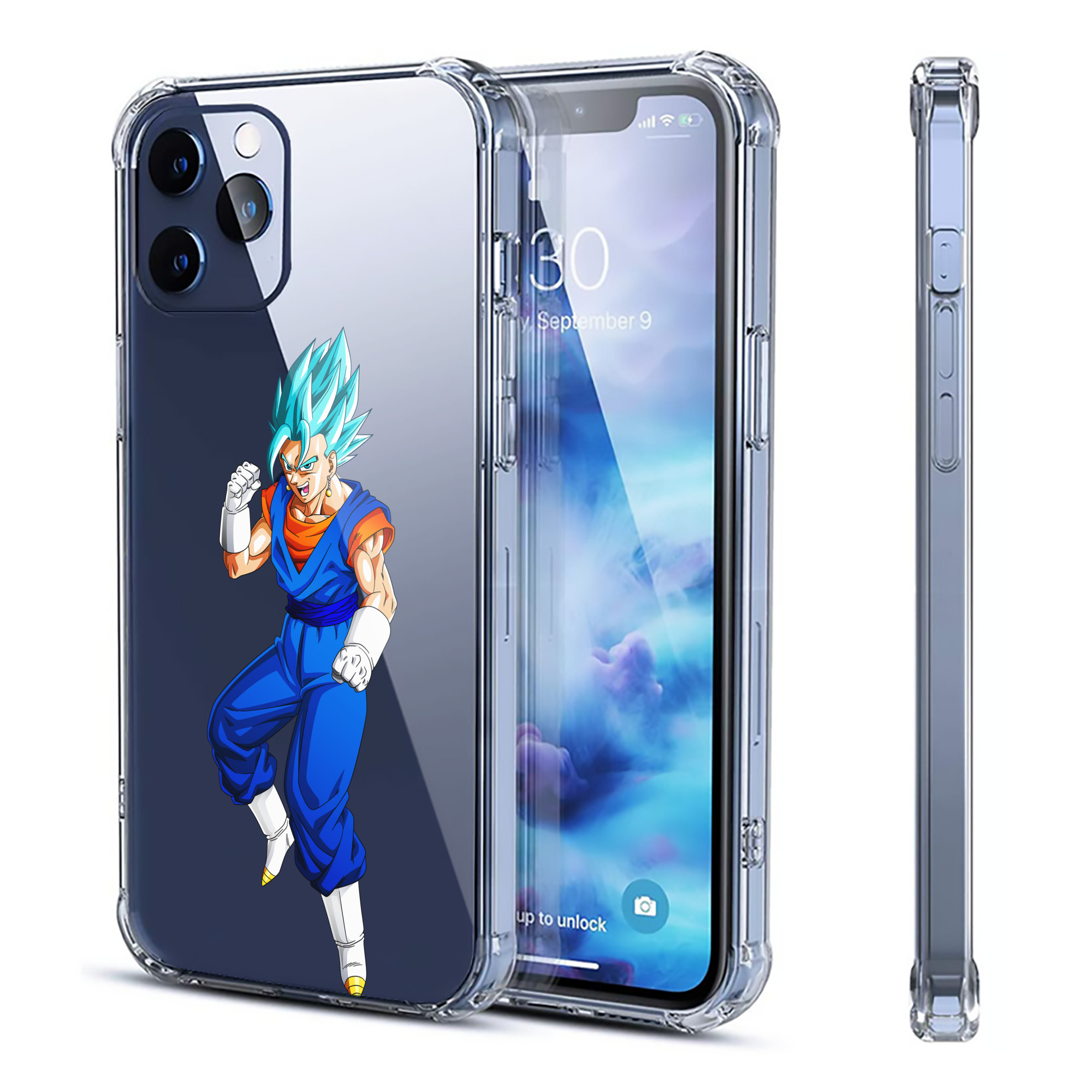 （画像用） ドラゴンボール ベジット DRAGON BALL Vegetto 【iPhone 12シリーズ対応】透明スマホケース（クリアソフトケース）